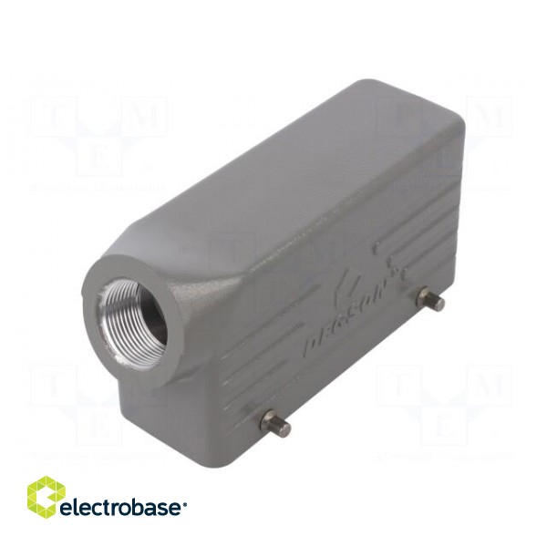 Enclosure: for HDC connectors | size D24B | for cable | angled | M25 image 1