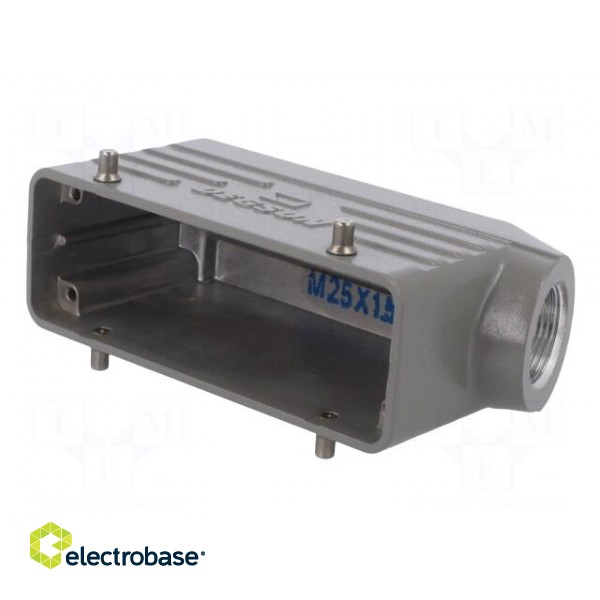 Enclosure: for HDC connectors | size D24B | for cable | angled | M25 image 2