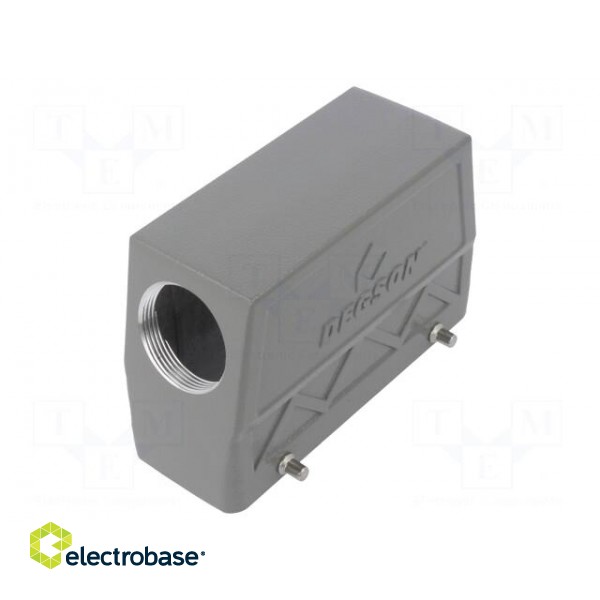 Enclosure: for HDC connectors | size D24B | for cable | angled | M32 image 1