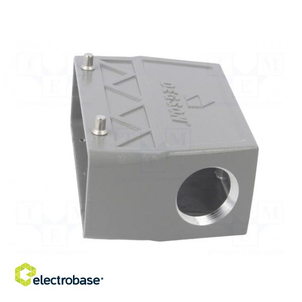 Enclosure: for HDC connectors | size D24B | for cable | angled | PG21 image 3