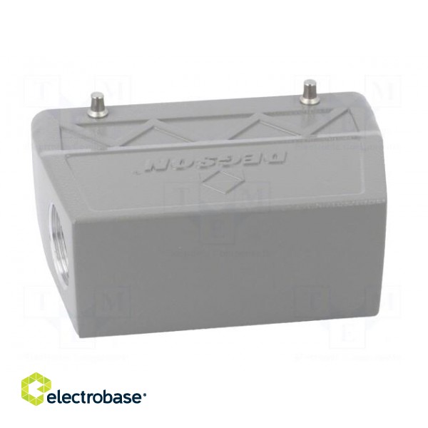 Enclosure: for HDC connectors | size D24B | for cable | angled | PG21 image 5