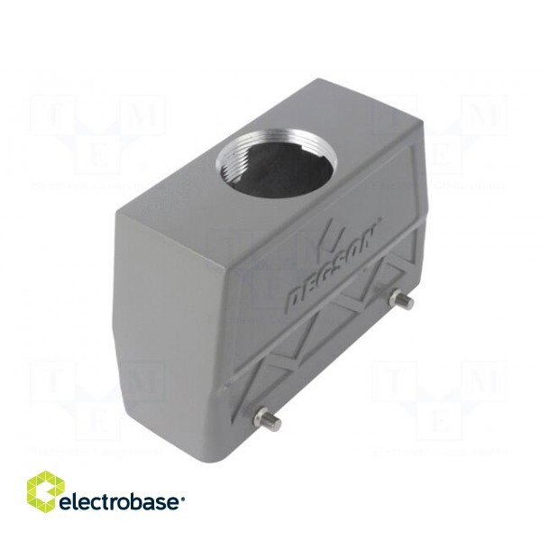 Enclosure: for HDC connectors | size D24B | for cable | straight image 1