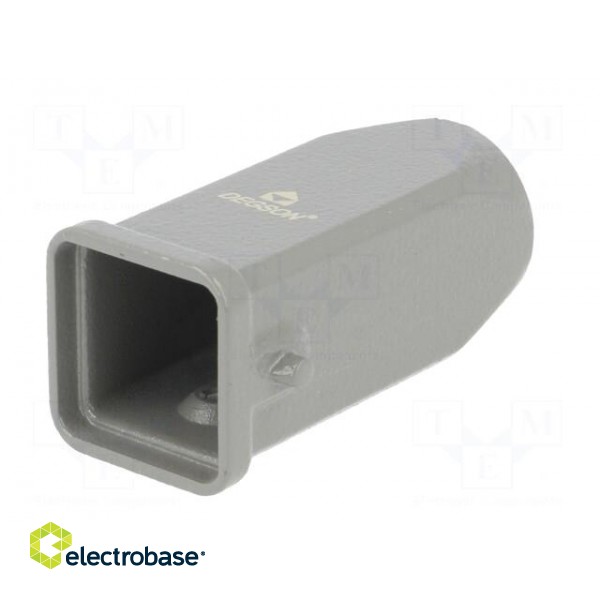Enclosure: for HDC connectors | size D3A | for cable | for latch фото 2
