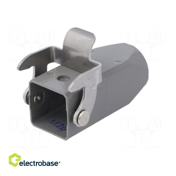 Enclosure: for HDC connectors | size D3A | for cable | with latch фото 2