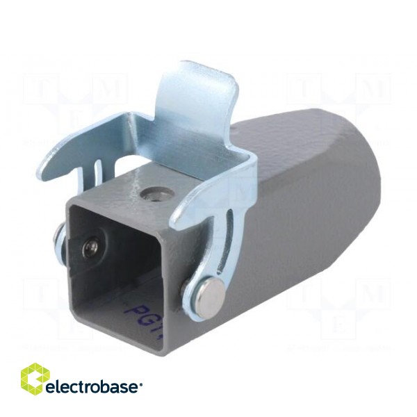 Enclosure: for HDC connectors | size D3A | for cable | with latch paveikslėlis 1
