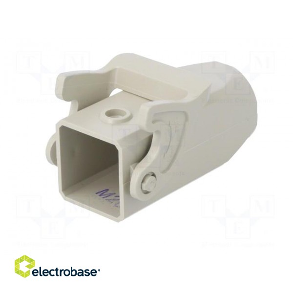 Enclosure: for HDC connectors | size D3A | for cable | with latch paveikslėlis 2