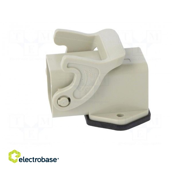 Enclosure: for HDC connectors | size D3A | with latch | angled | IP65 image 3