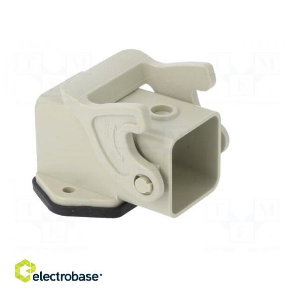Enclosure: for HDC connectors | size D3A | with latch | angled | IP65 image 8