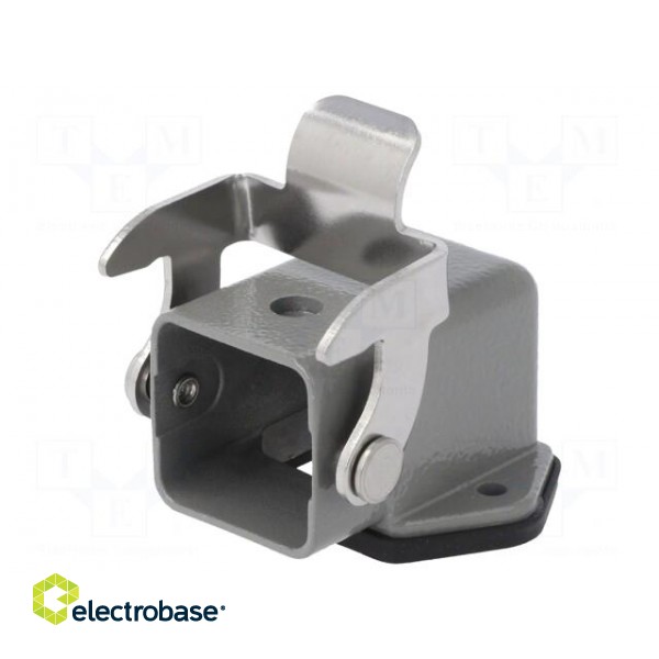Enclosure: for HDC connectors | size D3A | with latch | angled | IP65 image 1