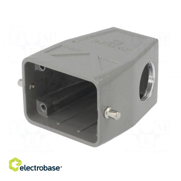 Enclosure: for HDC connectors | size D6B | for cable | for latch фото 2