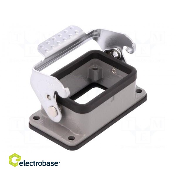 Enclosure: for HDC connectors | size D6B | with latch | straight image 1