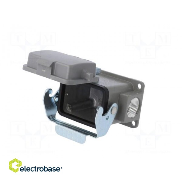 Enclosure: for HDC connectors | size D6B | with latch | with cover image 2