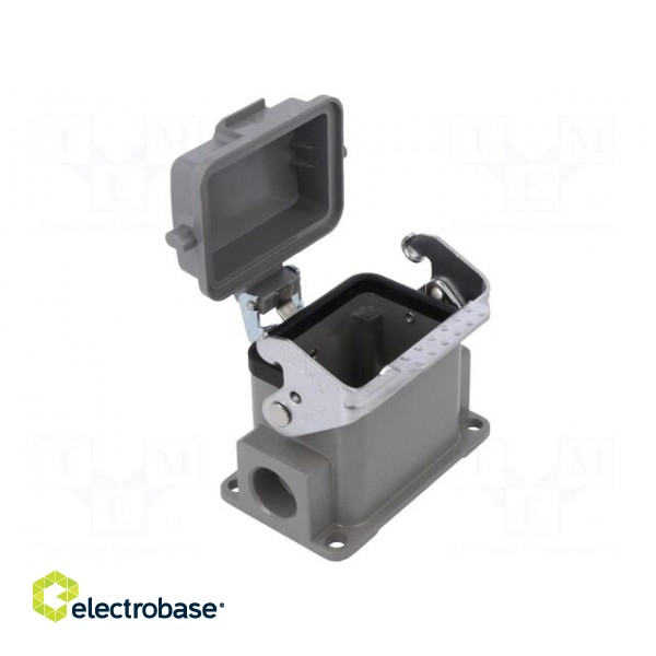Enclosure: for HDC connectors | size D6B | with latch | with cover image 1