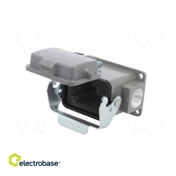 Enclosure: for HDC connectors | size D6B | with latch | with cover paveikslėlis 2