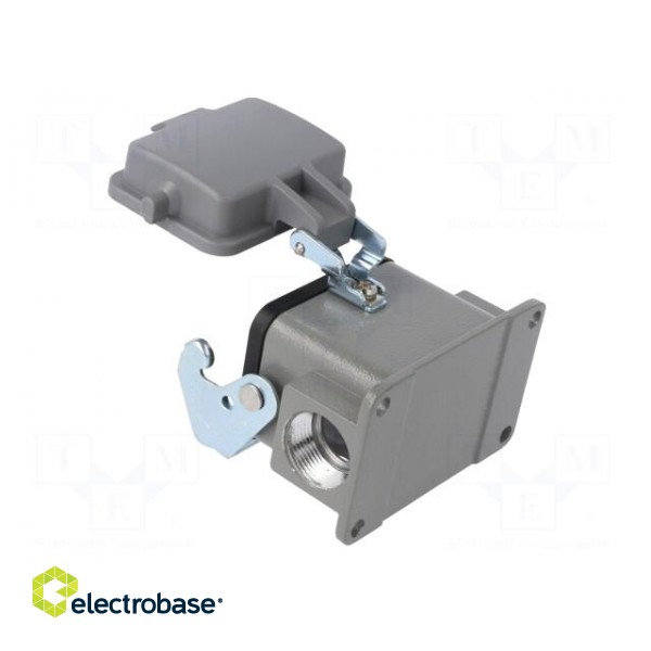 Enclosure: for HDC connectors | size D6B | with latch | with cover image 4