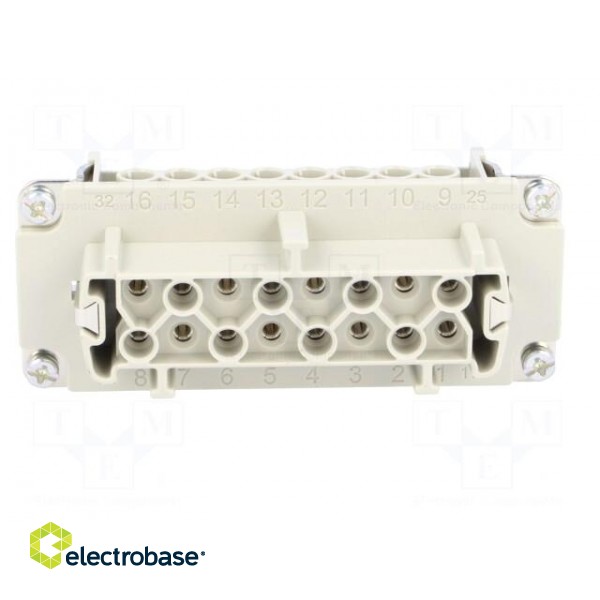 Connector: HDC | contact insert | female | C146 | PIN: 16 | 16+PE | 19A image 9