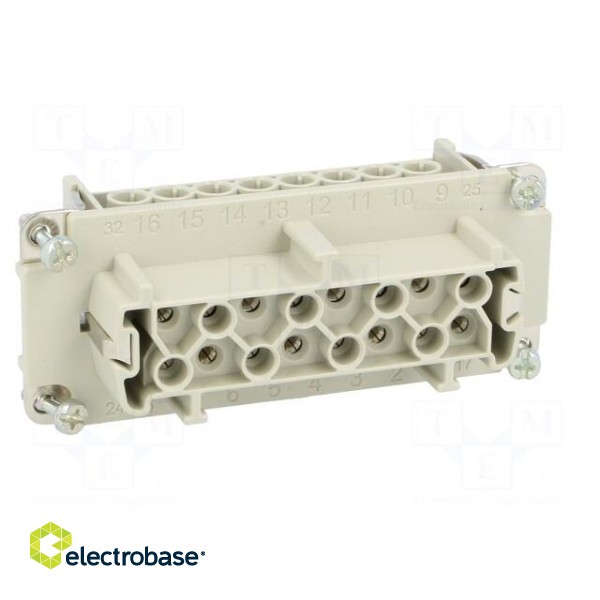 Connector: HDC | contact insert | female | C146 | PIN: 16 | 16+PE | 19A image 9