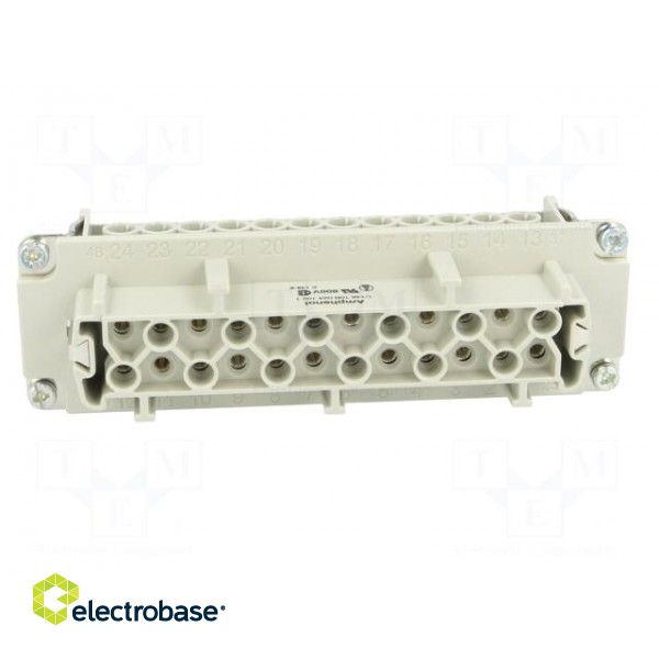 Connector: HDC | contact insert | female | C146 | PIN: 24 | 24+PE | 16A image 9