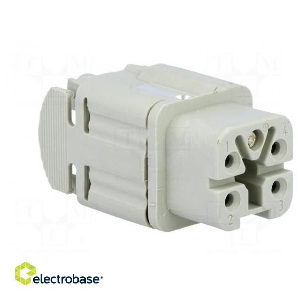 Connector: HDC | contact insert | female | C146 | PIN: 5 | 4+PE | size A3 image 8