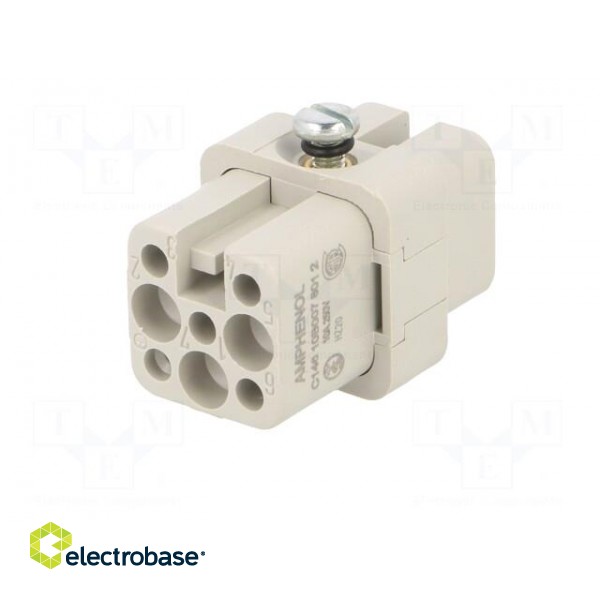 Connector: HDC | contact insert | female | C146 | PIN: 7 | size A3 image 2