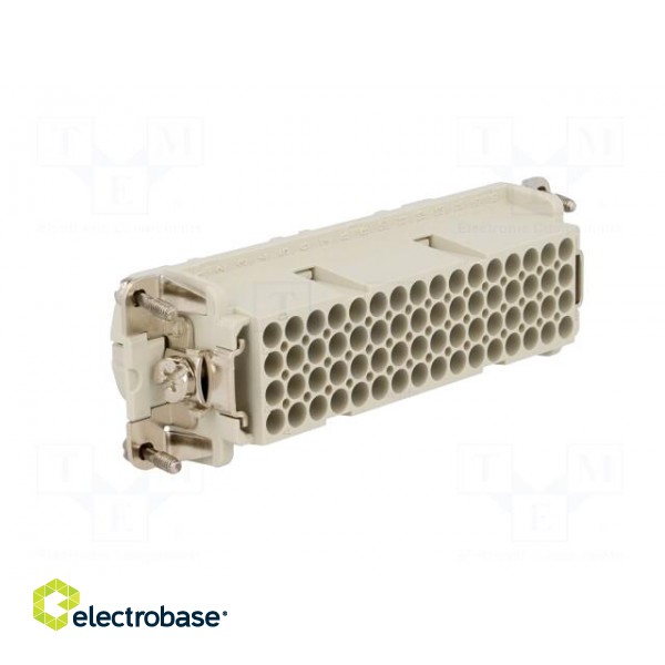 Connector: HDC | contact insert | female | C146,heavy|mate D | PIN: 64 image 4