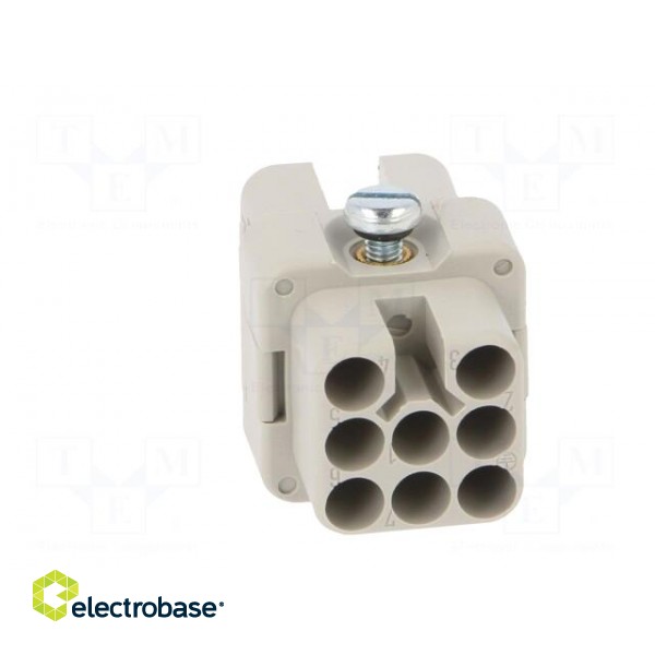 Connector: HDC | contact insert | female | C146,heavy|mate D | PIN: 8 image 5