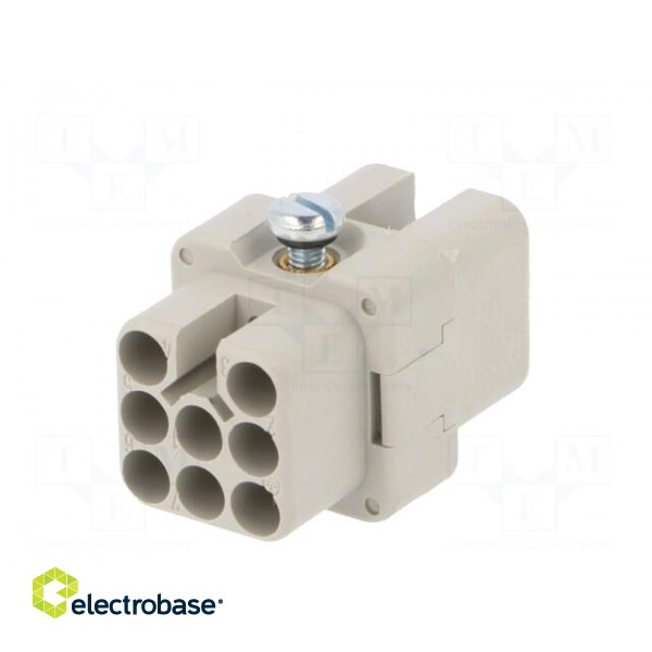 Connector: HDC | contact insert | female | C146,heavy|mate D | PIN: 8 image 6