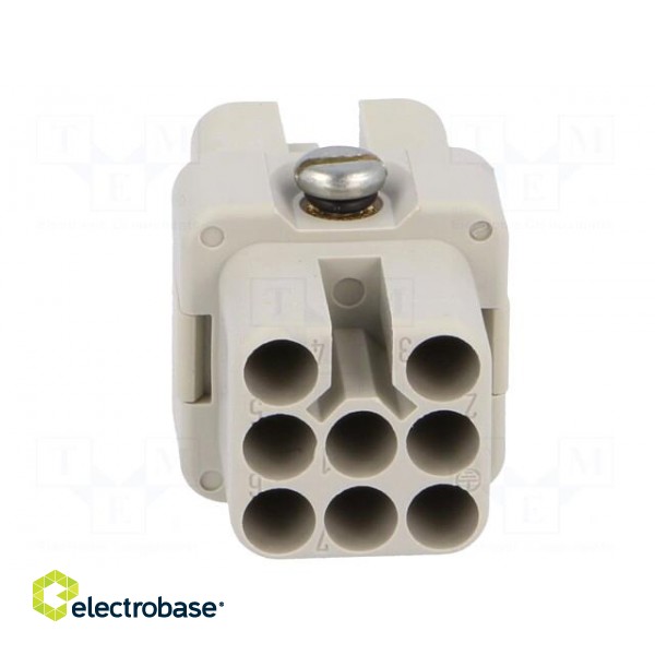 Connector: HDC | female | C146,heavy|mate D | PIN: 8 | size A3 | 16A | 42V image 9