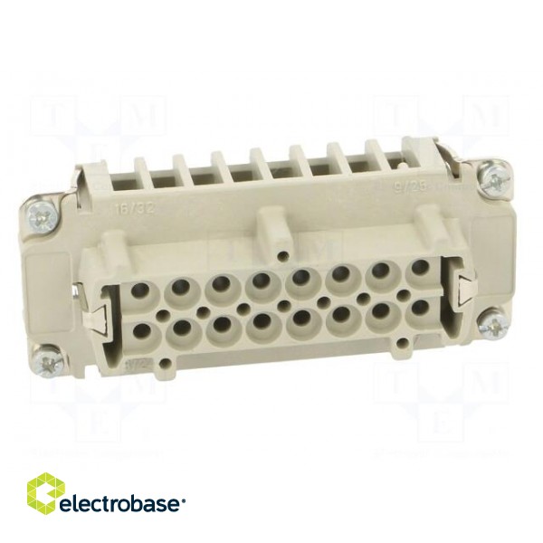 Connector: HDC | contact insert | female | C146,heavy|mate E | PIN: 16 image 9
