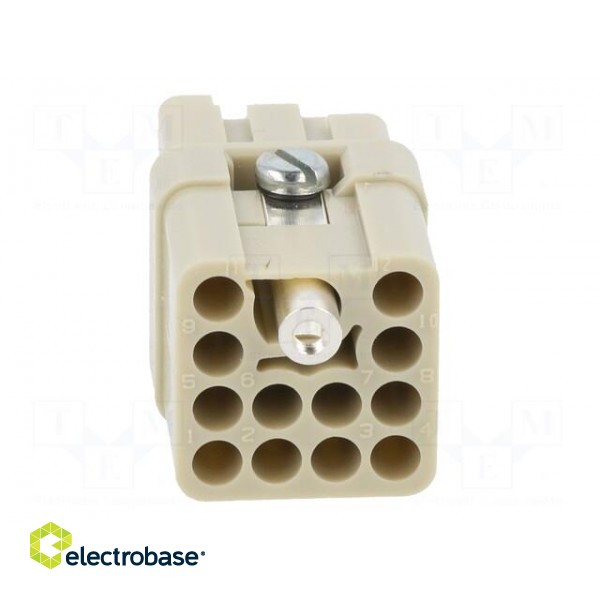 Connector: HDC | contact insert | female | C146,heavy|mate Q | PIN: 13 image 5