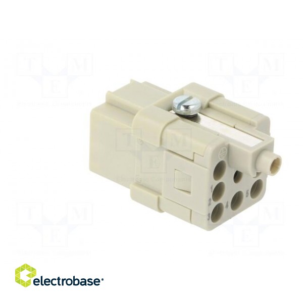 Connector: HDC | contact insert | female | C146,heavy|mate Q | PIN: 8 фото 4