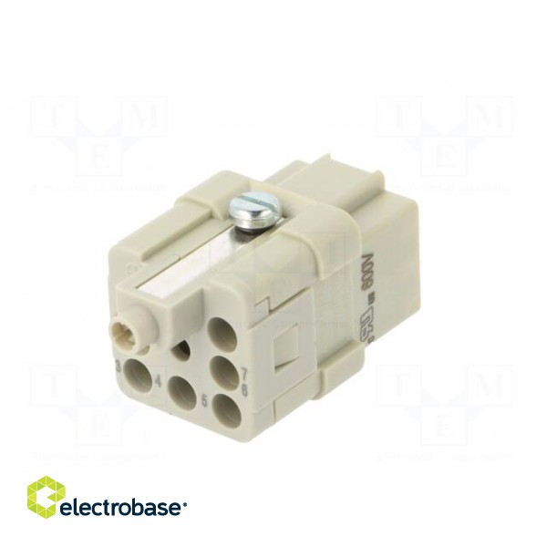 Connector: HDC | contact insert | female | C146,heavy|mate Q | PIN: 8 image 6