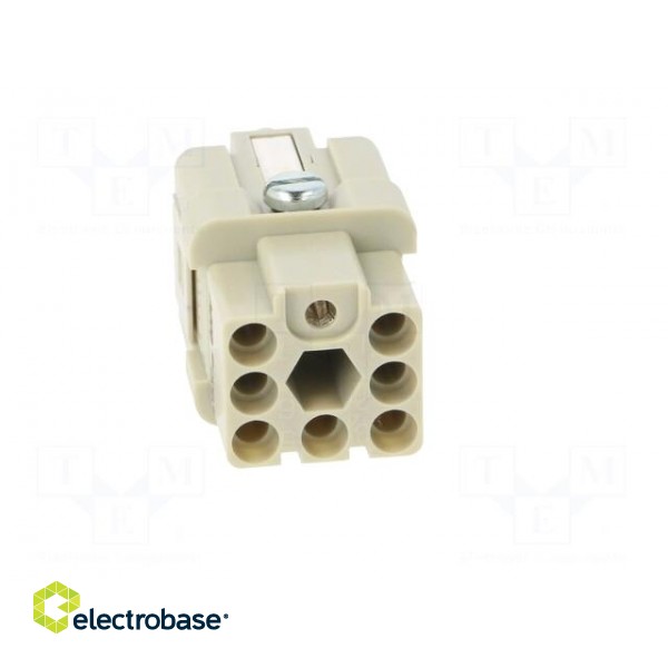 Connector: HDC | contact insert | female | C146,heavy|mate Q | PIN: 8 фото 9