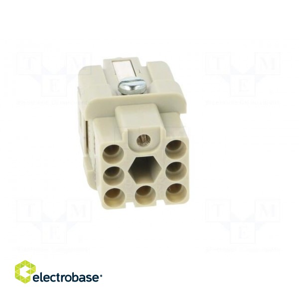 Connector: HDC | contact insert | female | C146,heavy|mate Q | PIN: 8 image 9