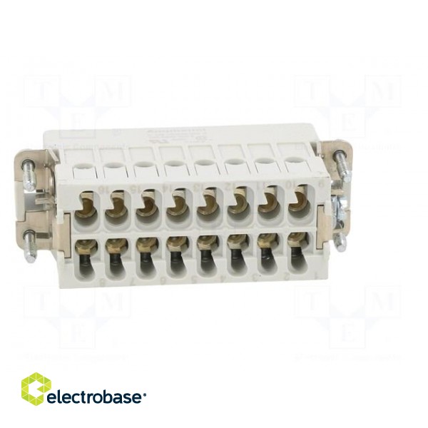 Connector: HDC | contact insert | male | C146 | PIN: 16 | 16+PE | size A16 paveikslėlis 5