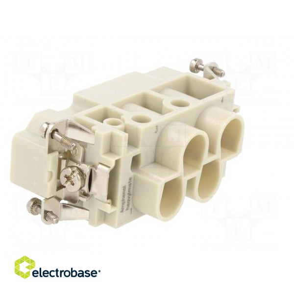 Connector: HDC | contact insert | male | C146 | PIN: 4 | 4+PE | size E16 image 4