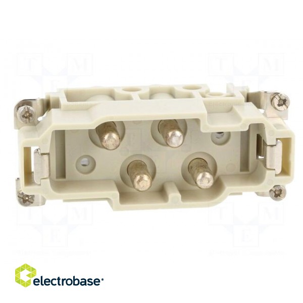 Connector: HDC | contact insert | male | C146 | PIN: 4 | 4+PE | size E16 image 9