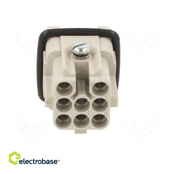 Connector: HDC | contact insert | male | C146 | PIN: 7 | size A3 | 21x21mm image 5