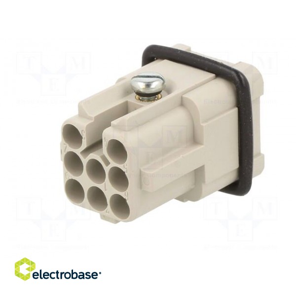 Connector: HDC | contact insert | male | C146 | PIN: 7 | size A3 | 21x21mm paveikslėlis 6