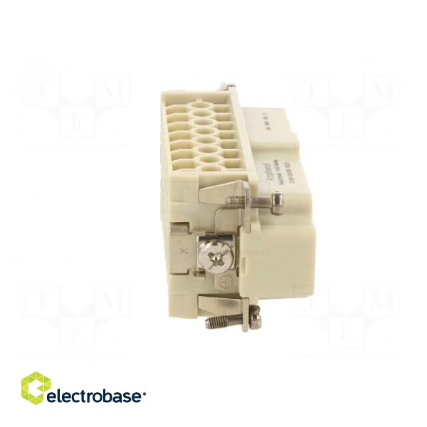 Connector: HDC | contact insert | male | C146 | PIN: 8 | 8+PE | size E16 image 7