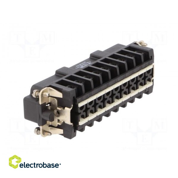 Connector: HDC | contact insert | male | C146 | size E24 | 16A | 660V image 4