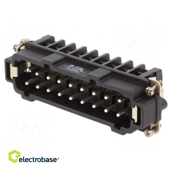 Connector: HDC | contact insert | male | C146 | size E24 | 16A | 660V image 1