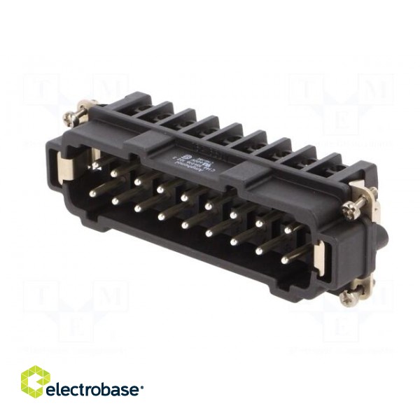 Connector: HDC | contact insert | male | C146 | size E24 | 16A | 660V image 2