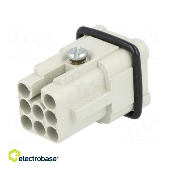 Connector: HDC | male | C146,heavy|mate D | PIN: 8 | size A3 | 16A | 42V image 6