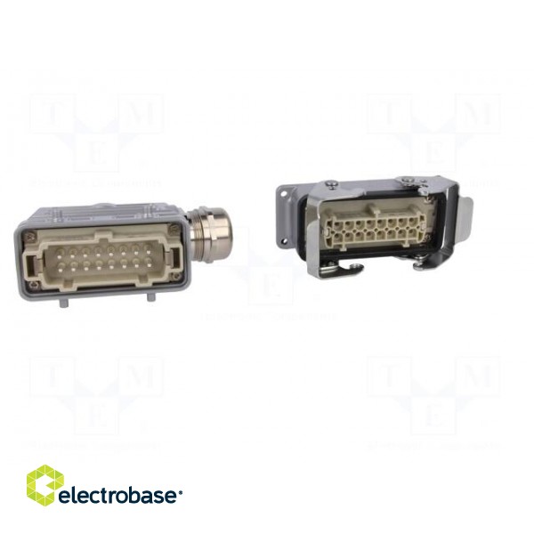 Connector: HDC | male + female | C146 | PIN: 16 | 16+PE | size E16 | M32 image 9