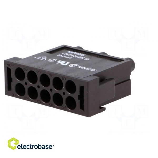 Connector: HDC | module | male | C146,heavy|mate M | PIN: 10 | 400V image 6
