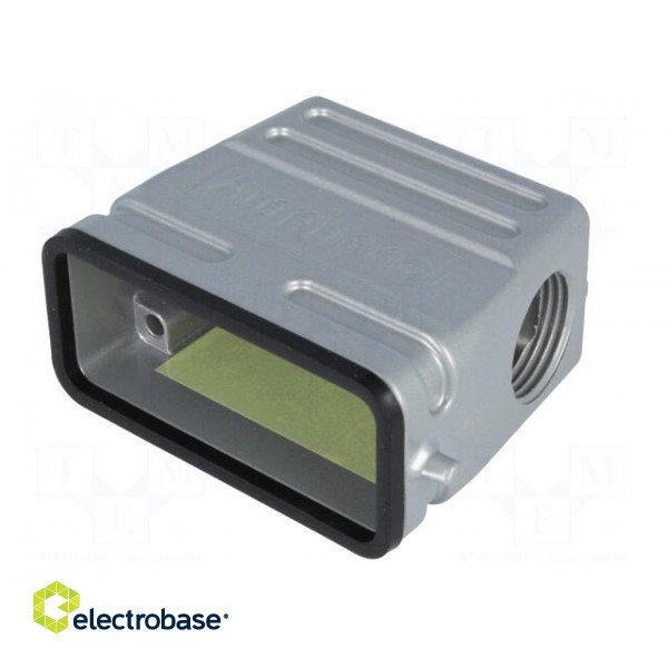 Enclosure: for HDC connectors | C146 | size A10 | for cable | angled image 2