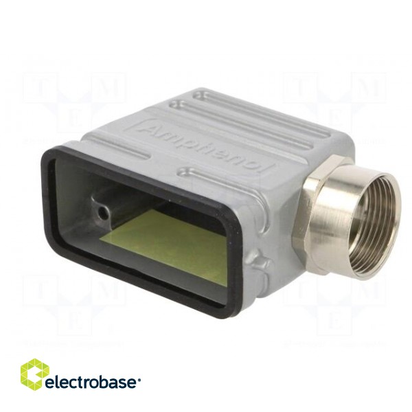 Enclosure: for HDC connectors | C146 | size A10 | for cable | angled image 2