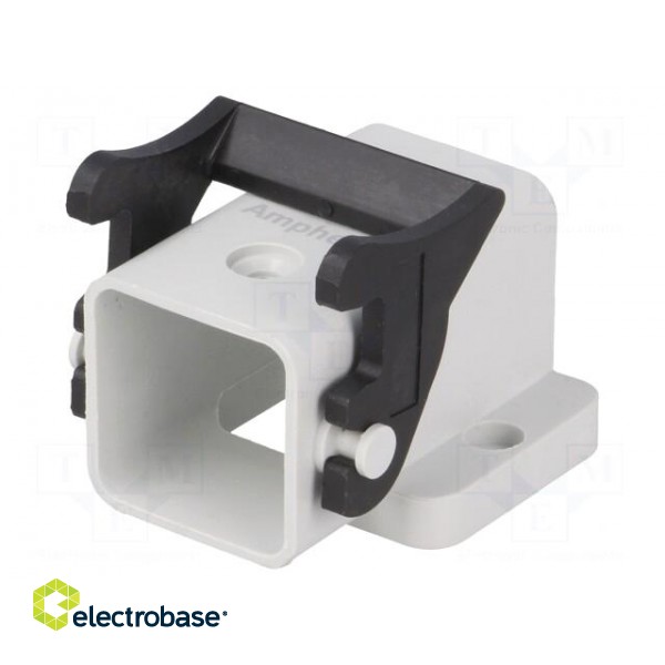 Enclosure: for HDC connectors | C146 | size A3 | with latch | angled image 1