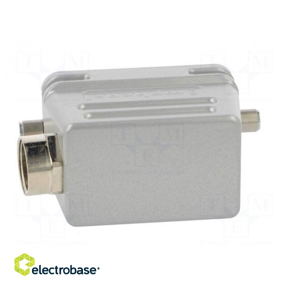 Enclosure: for HDC connectors | C146 | size E10 | for cable | angled фото 5